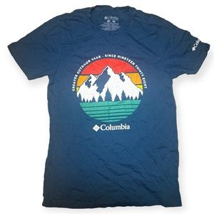 Columbia Blue Logo Graphic T-Shirt